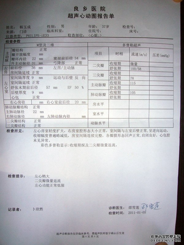 北京扩心病患者通过10个月治疗痊愈病例解析