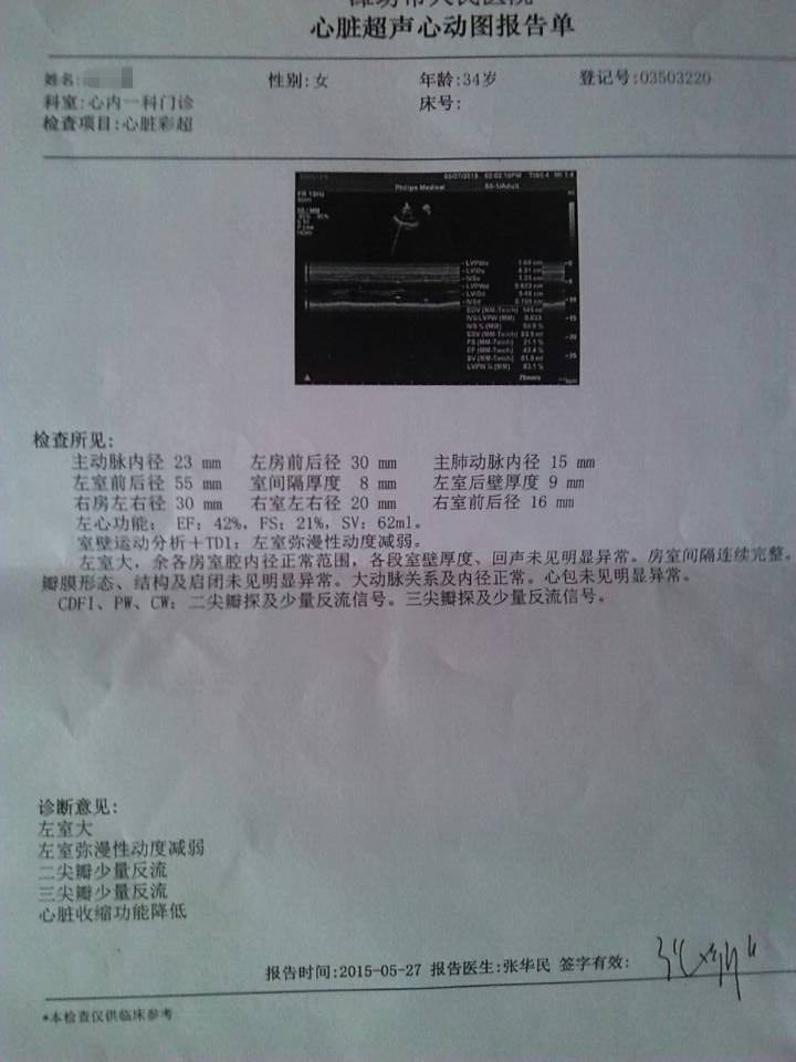 围产期心肌病能治好吗？经贾江俊教授救治的真实病例